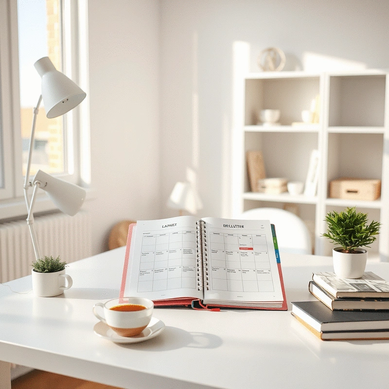 how to create a decluttering schedule for your home