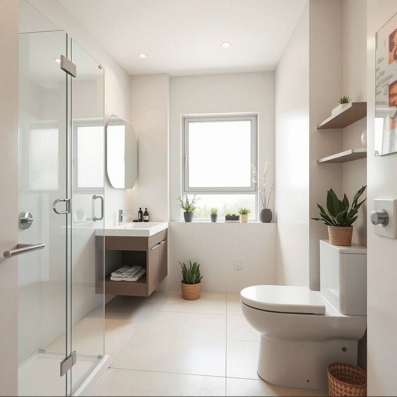 maximizing space in small Australian bathrooms